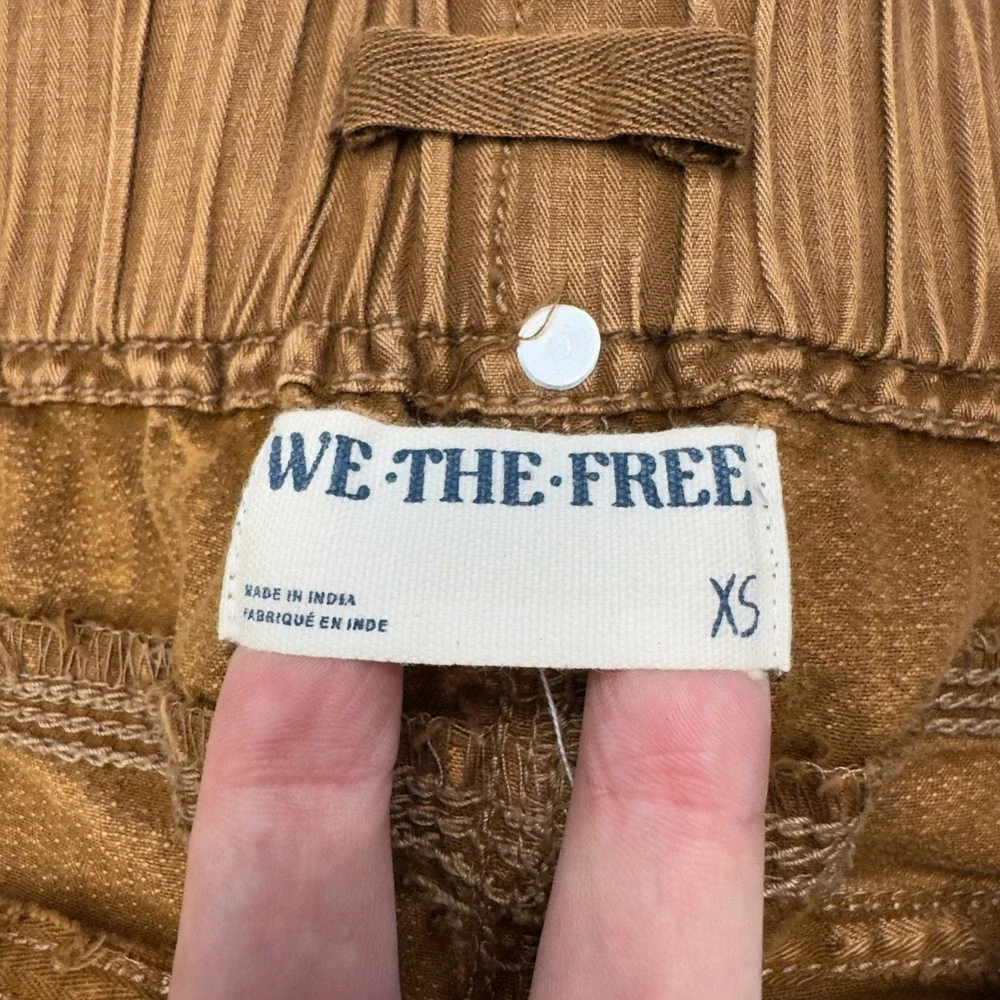 We The Free Free People Tobacco Brown Cargo Utility Pants XS OB1654654